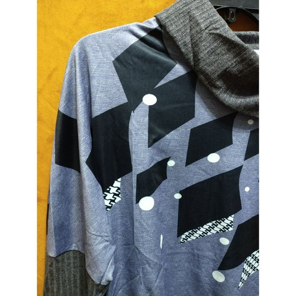 Grey light Sweater Tunic Blouse size Small - Picture 4 of 7